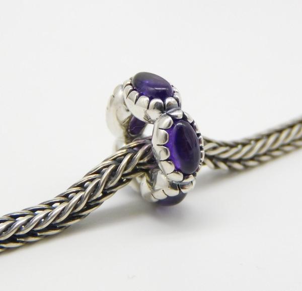 Five Petals Spacer Amethyst - The Palace of Amber